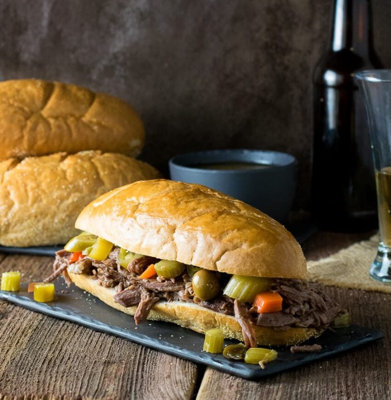 Crock Pot Italian Beef Sandwiches Chicago Style Fox Valley Foodie