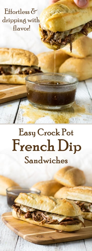 Easy Crock Pot French Dip Sandwiches - Fox Valley Foodie