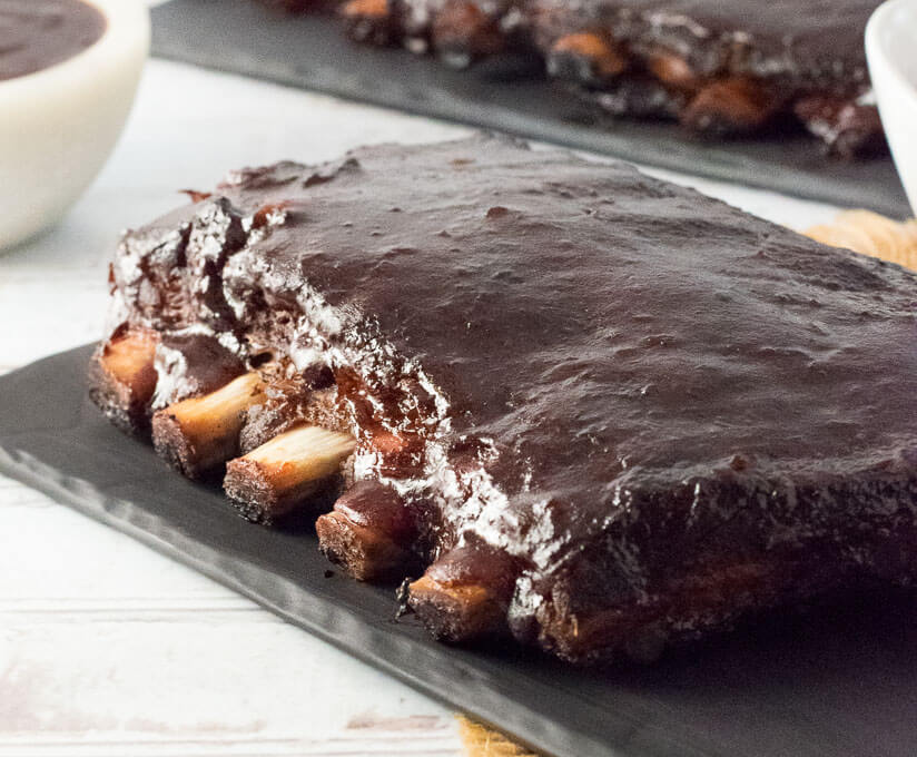 Easy and Quick Grilled Foil-Wrapped Ribs - With Peanut Butter on Top