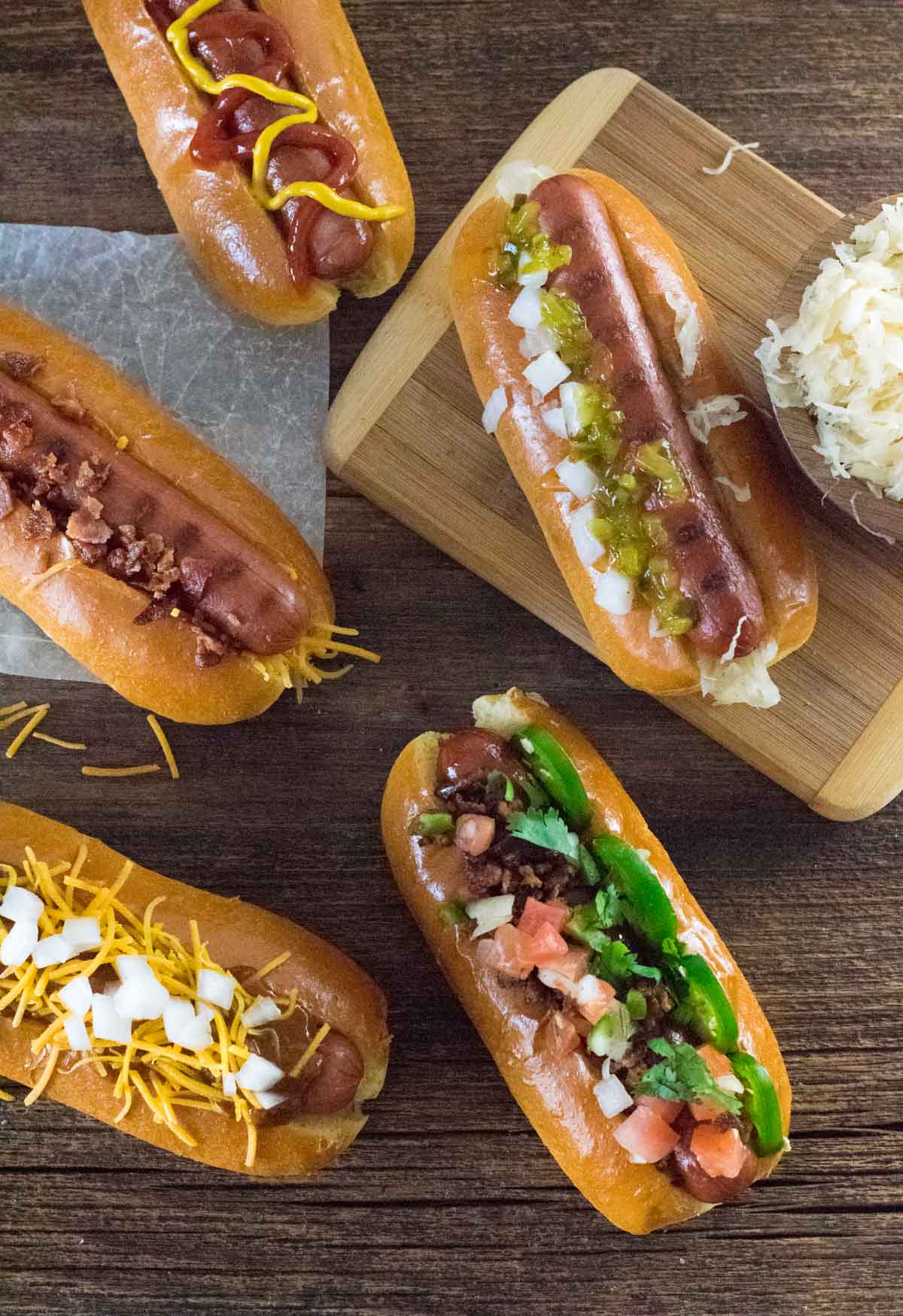 Grilled Link Hot Dogs with Homemade Pickle Relish Recipe