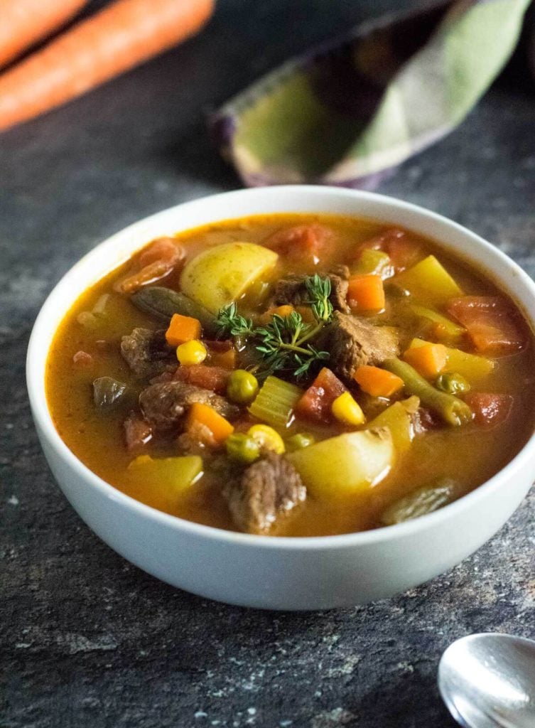 Old Fashioned Vegetable Beef Soup - Fox Valley Foodie