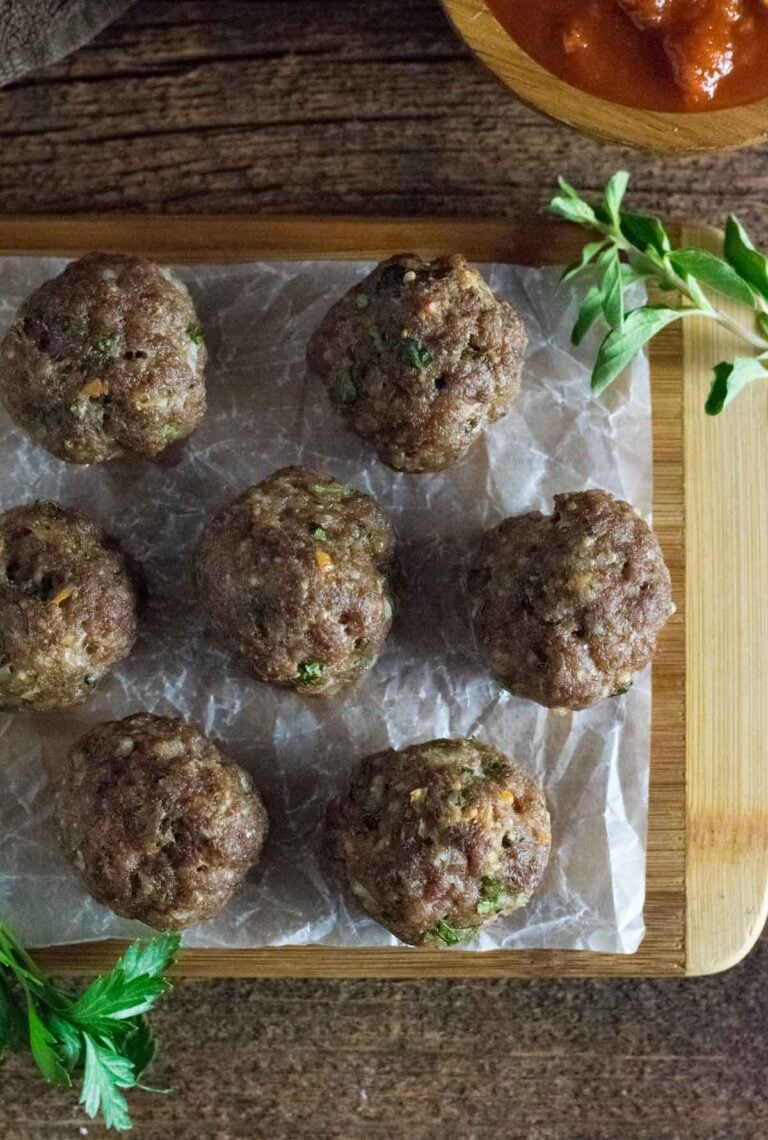 Meatballs Without Eggs Fox Valley Foodie   Serving Meatballs With Sauce 768x1140 