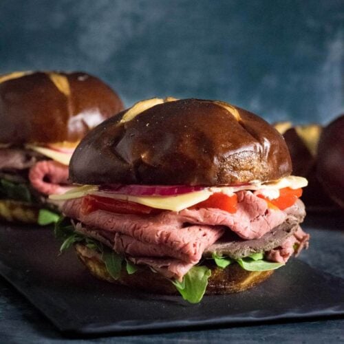 Roast beef sandwiches recipe.