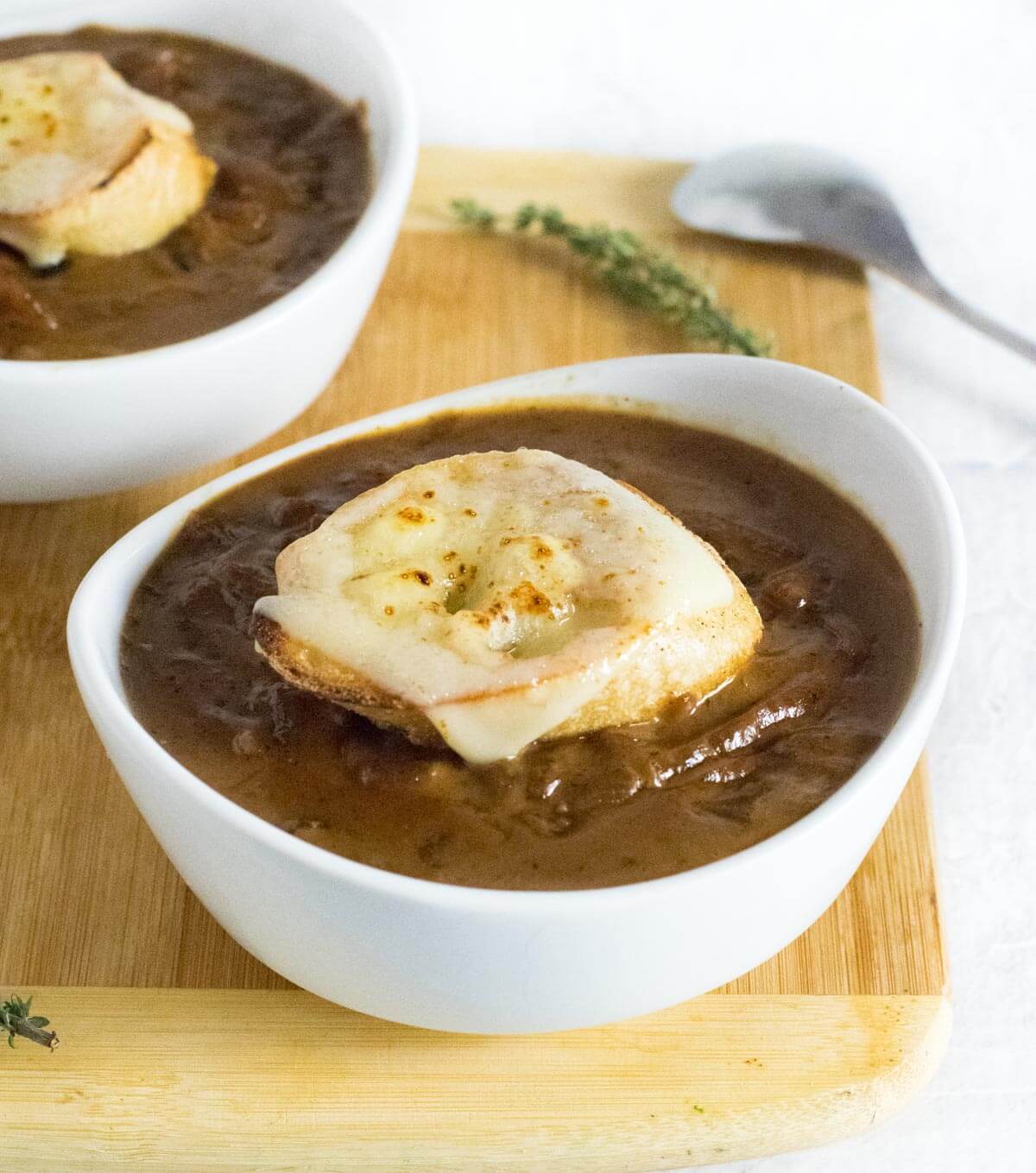 Creamy French Onion Soup.