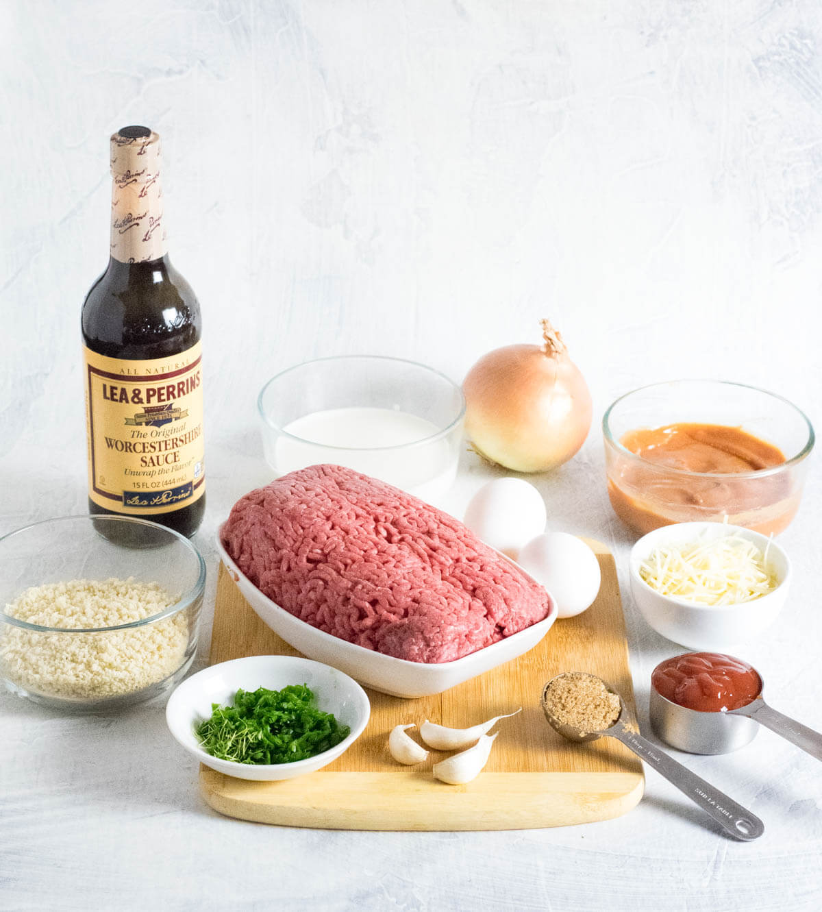 Showing ingredients for Meatloaf with panko.