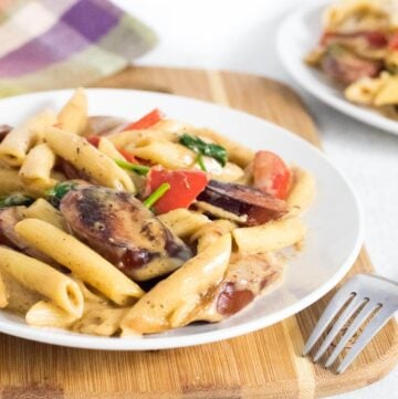 Kielbasa pasta recipe.