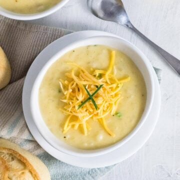 Potato soup recipe with hash browns.