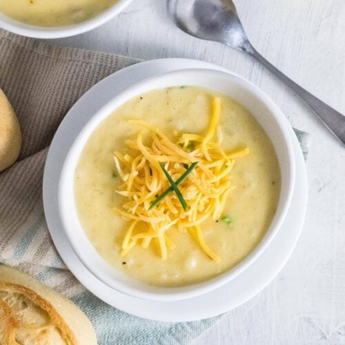 Potato soup recipe with hash browns.